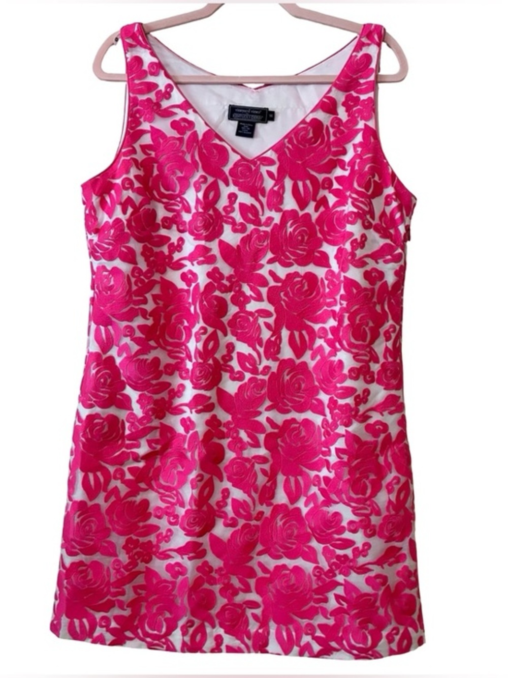 VINEYARD VINES Kentucky Derby “Run For The Roses,” Silk Dress, Size 14.